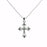 Abigail Cross Pendant-Silver/Crystal (16" Necklace
