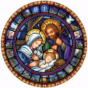 Jumbo Advent Calendar-Holy Family (17 x 17)