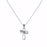 Leah Cross Pendant-Silver/Crystal (16" w/ Necklace
