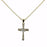 Chloe Cross Pendant-Gold/Crystal (16" w/2 Necklace