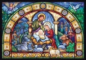Medium Advent Calendar-Stained Glass Holy Night (8