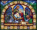 Jigsaw Puzzle-Stained Glass Holy Night (1000 Pieces)