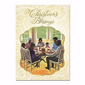 Card-Boxed-Christmas Blessings/Family Dinner #C942 (Box Of 15) (Pkg-15)