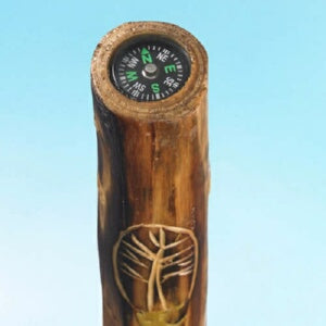 Walking Stick w/Compass & Pouch-Tree (48")