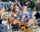 Jigsaw Puzzle-Dogs On A Bench (1000 Pieces)