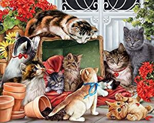 Jigsaw Puzzle-Garden Cats (1000 Pieces)