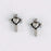 Cross w/Heart-Sterling Silver (Carded) Earring