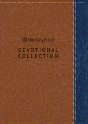 Our Daily Bread Devotional Collection (2019)-Midnight Blue/Camel Brown Leather-Like