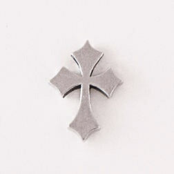 Lapel Pin-Flared Pointy Cross-Pewter
