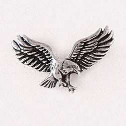 Lapel Pin-Landing Eagle-Pewter