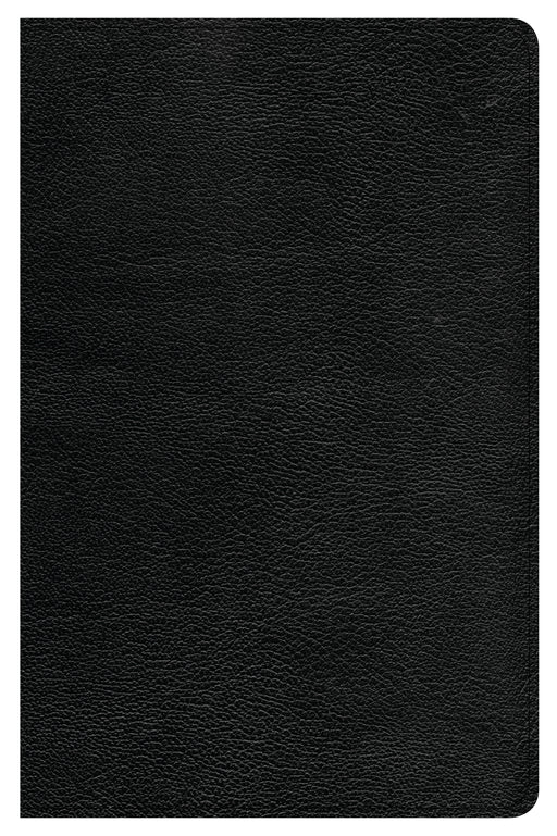 CSB Large Print Personal Size Reference Bible-Black Genuine Leather
