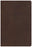 CSB Single-Column Personal Size Bible-Brown Genuine Leather
