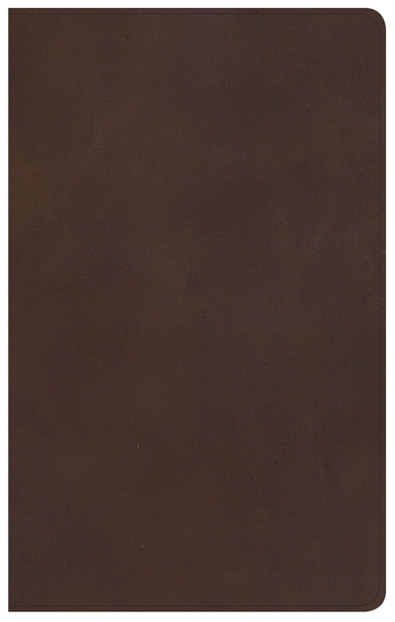 KJV Ultrathin Reference Bible-Brown Genuine Leather