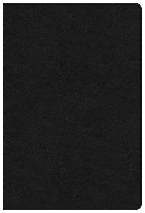 NKJV Large Print Ultrathin Reference Bible-Premium Black Genuine Leather