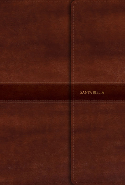Span-RVR 1960 Giant Print Reference Bible-Brown LeatherTouch w/Magnetic Flap