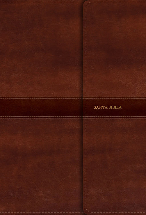 Span-RVR 1960 Giant Print Reference Bible-Brown LeatherTouch w/Magnetic Flap Indexed