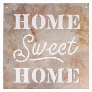 Silhouette Sign-Home Sweet Home (23.75 x 23.75)