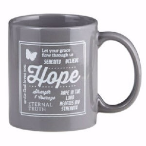Mug-Hope-Gray W/Gift Box (11 Oz)