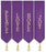 Advent Wreath Banner-Purple w/Gold Thread (Set Of Four) (RW 5030P)