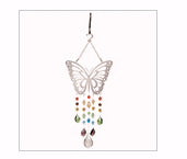 Prism Drop-Butterfly-Rainbow/Clear (11.75")