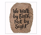 Garden Stone-Walk By Faith (10.5 x 8)