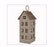 Lantern House-Gray & Rust Tall w/LED Candle & Timer (13.25 x 5.25 x 5.25)