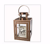 Lantern-Thank You For Shining Your Light w/LED Candle & Timer (12.5 x 8.5 x 5)