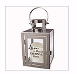 Lantern-Love w/LED Candle & Timer (12.5 x 8.5 x 5)