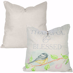Pillow-Thankful & Blessed (17 x 17)
