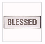 Framed Wall Decor-Blessed (5 x 15)