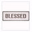 Framed Wall Decor-Blessed (5 x 15)