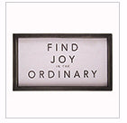 Framed Wall Decor-Find Joy (9 x 16)