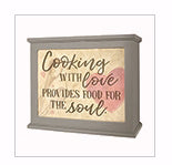 Light Box-Large-Cooking Love (9 x 10.75 x 4.5)-Gray