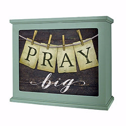 Light Box-Large-Pray Big (9 x 10.75 x 4.5)-Gray