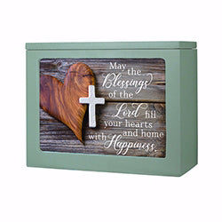 Light Box-Small-Blessings/Happiness (6 x 7.5 x 3)-Gray