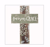 Wall Cross-Amazing Grace (14")
