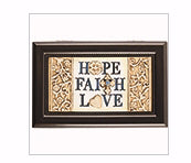 Music Box-New Dimensions-Hope Faith Love/Amazing Grace (6 x 4)