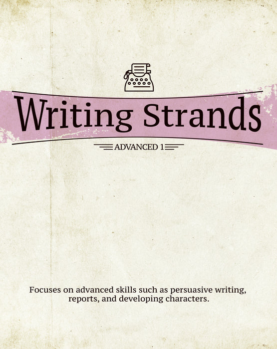 Master Books-Writing Strands: Advanced 1