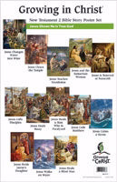 Growing In Christ Sunday School: Bible Story Poster Set (NT2) (Set Of 13) (#444113)