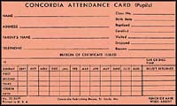 Additional Student Attendance Cards (Pack Of 100) (#302499) (Pkg-100)