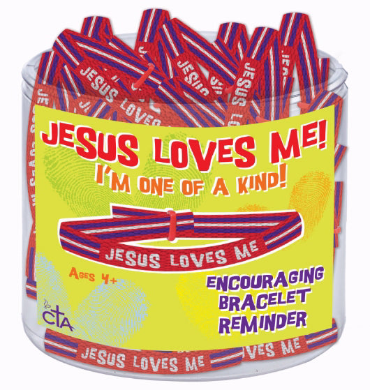 Jesus Loves Me! Bracelet-Display/24 (Pkg-24)