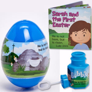 Jumbo Gospel Easter Egg w/Mini-Book & Bubbles