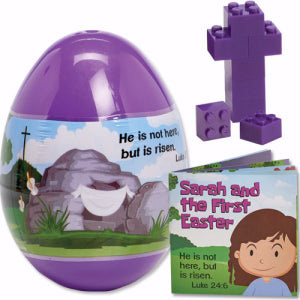 Jumbo Gospel Easter Egg w/Mini-Book & Blocks