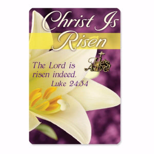 Lapel Pin-Christ Is Risen w/Card