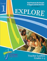 Cross Explorations Sunday School: Explore Level 1 (Grades 1-3) Teacher Leaflet (OT2) (#480220)