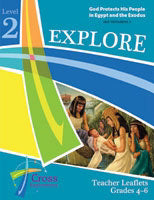 Cross Explorations Sunday School: Explore Level 2 (Grades 4-6) Teacher Leaflet (OT4) (#480422)