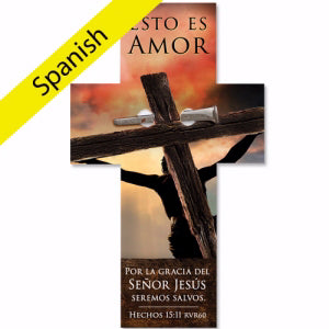 Spanish-Cross-Shaped Bookmark w/Nail