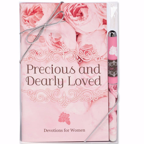 Gift Sets-Precious And Dearly Loved Devotion Book & Pen-Display/24 (Pkg-24)