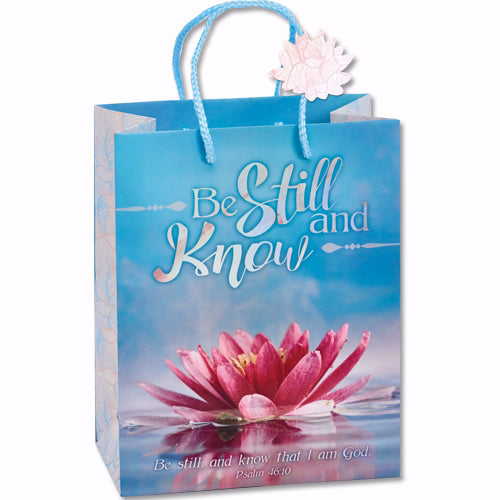 Gift Bag-Be Still And Know (2 Pc) (Psalm 46:10 KJV)