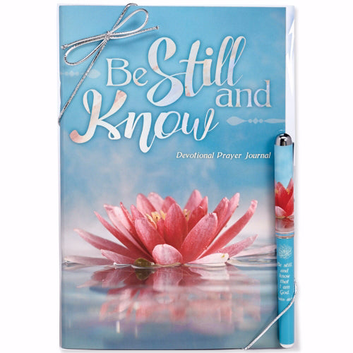 Journal & Pen Gift Set-Be Still And Know (Psalm 46:10 KJV)